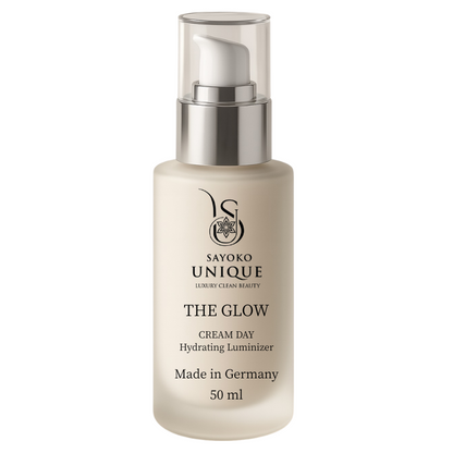 THE GLOW CREAM DAY – Hydrating Luminizer (50 ml)| Feuchtigkeitspflege mit Bakuchiol & Hyaluronsäure – SAYOKO UNIQUE