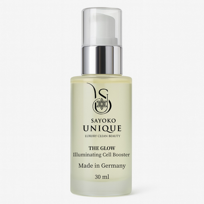 THE GLOW SERUM – Illuminating Cell Booster (30 ml) | Anti-Aging Serum mit Bakuchiol, Hyaluron & Liposomen – SAYOKO UNIQUE