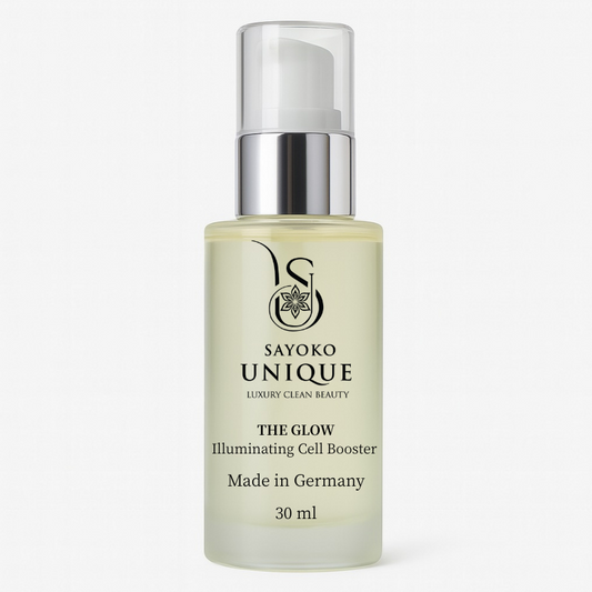 THE GLOW SERUM – Illuminating Cell Booster (30 ml) | Anti-Aging Serum mit Bakuchiol, Hyaluron & Liposomen – SAYOKO UNIQUE