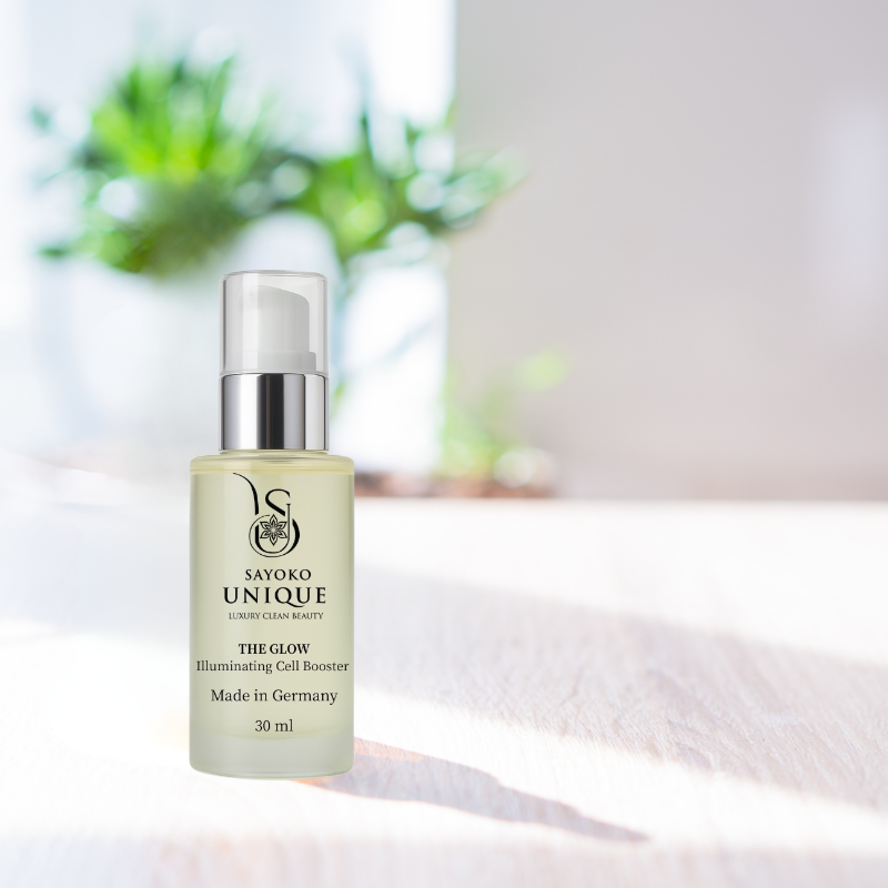 THE GLOW SERUM – Illuminating Cell Booster (30 ml) | Anti-Aging Serum mit Bakuchiol, Hyaluron & Liposomen – SAYOKO UNIQUE