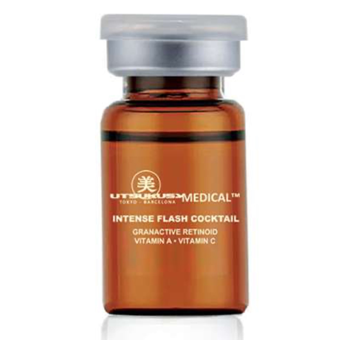 5 ml Ampulle mit dem Serum Intense Flash Cocktail von Utsukusy