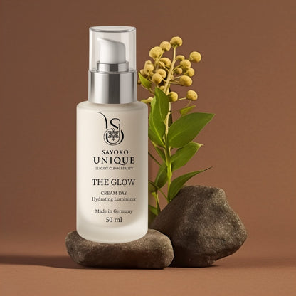 THE GLOW CREAM DAY – Hydrating Luminizer (50 ml)| Feuchtigkeitspflege mit Bakuchiol & Hyaluronsäure – SAYOKO UNIQUE
